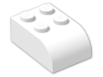LEGO® Brick: Brick 2 x 3 with Curved Top 6215 | Color: White