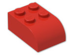 LEGO® Brick: Brick 2 x 3 with Curved Top 6215 | Color: Bright Red