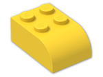 LEGO® Brick: Brick 2 x 3 with Curved Top 6215 | Color: Bright Yellow