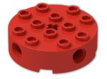 LEGO® Brick: Brick 4 x 4 Round with Holes 6222 | Color: Bright Red