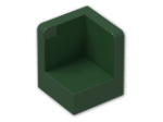 LEGO® Brick: Panel 1 x 1 x 1 Corner with Rounded Corners 6231 | Color: Earth Green