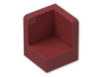 LEGO® Brick: Panel 1 x 1 x 1 Corner with Rounded Corners 6231 | Color: New Dark Red