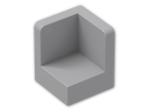LEGO® Brick: Panel 1 x 1 x 1 Corner with Rounded Corners 6231 | Color: Medium Stone Grey