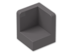 LEGO® Brick: Panel 1 x 1 x 1 Corner with Rounded Corners 6231 | Color: Dark Stone Grey