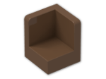 LEGO® Brick: Panel 1 x 1 x 1 Corner with Rounded Corners 6231 | Color: Brown