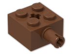 LEGO® Stein: Brick 2 x 2 with Pin and Axlehole 6232 | Farbe: Reddish Brown