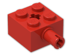 LEGO® Brick: Brick 2 x 2 with Pin and Axlehole 6232 | Color: Bright Red