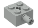 LEGO® Brick: Brick 2 x 2 with Pin and Axlehole 6232 | Color: Grey