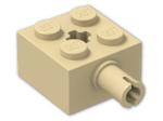 LEGO® Brick: Brick 2 x 2 with Pin and Axlehole 6232 | Color: Brick Yellow
