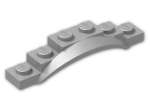 LEGO® Brick: Car Mudguard 6 x 1.5 x 1 with Arch 62361 | Color: Silver Metallic
