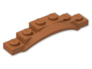 LEGO® Brick: Car Mudguard 6 x 1.5 x 1 with Arch 62361 | Color: Dark Orange