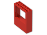 LEGO® Brick: Panel 2 x 6 x 6 with Window Hole 6236 | Color: Bright Red