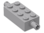 LEGO® Stein: Brick 2 x 4 with Pins 6249 | Farbe: Medium Stone Grey