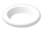 LEGO® Stein: Minifig Dinner Plate 6256 | Farbe: White