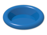 LEGO® Brick: Minifig Dinner Plate 6256 | Color: Bright Blue