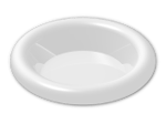 LEGO® Brick: Minifig Dinner Plate 6256 | Color: Cool Silver Drum Lacq