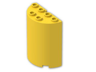 LEGO® Brick: Cylinder 2 x 4 x 4  6259 | Color: Bright Yellow