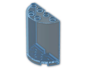 LEGO® Stein: Cylinder 2 x 4 x 4  6259 | Farbe: Transparent Light Blue
