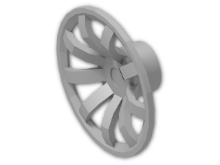 LEGO® Stein: Wheel Cover 9 Spoke for Wheel 14 x 17 62701 | Farbe: Silver