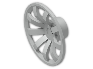 LEGO® Stein: Wheel Cover 9 Spoke for Wheel 14 x 17 62701 | Farbe: Silver flip/flop