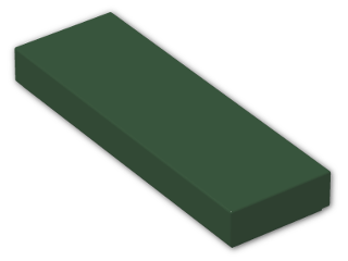 LEGO® Brick: Tile 1 x 3 with Groove 63864 | Color: Earth Green