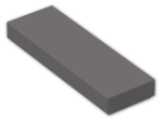 LEGO® Brick: Tile 1 x 3 with Groove 63864 | Color: Dark Stone Grey