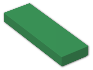 LEGO® Stein: Tile 1 x 3 with Groove 63864 | Farbe: Dark Green