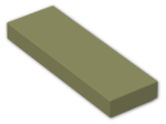 LEGO® Brick: Tile 1 x 3 with Groove 63864 | Color: Olive Green
