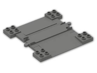 LEGO® Brick: Duplo Train Track Level Crossing 6391 | Color: Dark Grey