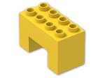 LEGO® Stein: Duplo Brick 2 x 4 x 2 with 2 x 2 Cutout on Bottom 6394 | Farbe: Bright Yellow