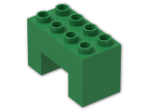 LEGO® Brick: Duplo Brick 2 x 4 x 2 with 2 x 2 Cutout on Bottom 6394 | Color: Dark Green