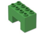 LEGO® Brick: Duplo Brick 2 x 4 x 2 with 2 x 2 Cutout on Bottom 6394 | Color: Bright Green