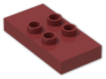 LEGO® Brick: Duplo Plate 2 x 4 x 0.5 with 4 Centre Studs 6413 | Color: New Dark Red