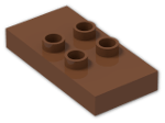 LEGO® Stein: Duplo Plate 2 x 4 x 0.5 with 4 Centre Studs 6413 | Farbe: Reddish Brown