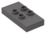 LEGO® Stein: Duplo Plate 2 x 4 x 0.5 with 4 Centre Studs 6413 | Farbe: Dark Stone Grey
