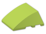 LEGO® Brick: Wedge 4 x 3 Triple Curved without Studs 64225 | Color: Bright Yellowish Green