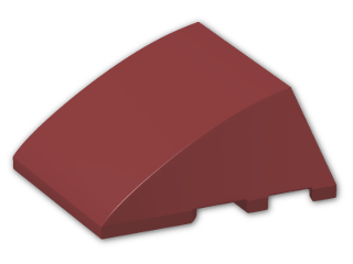 LEGO® Stein: Wedge 4 x 3 Triple Curved without Studs 64225 | Farbe: New Dark Red