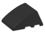 LEGO® Brick: Wedge 4 x 3 Triple Curved without Studs 64225 | Color: Black