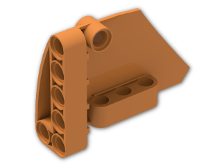 LEGO® Brick: Technic Panel Fairing Smooth #14 (Wide Medium) 64680 | Color: Bright Orange