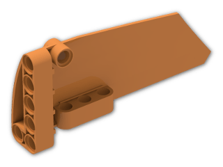 LEGO® Brick: Technic Panel Fairing Smooth #18 (Wide Long) 64682 | Color: Bright Orange