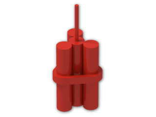 LEGO® Stein: Minifig Dynamite Sticks Bundle 64728 | Farbe: Bright Red
