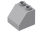 LEGO® Brick: Duplo Slope 2 x 2 x 1.5 6474 | Color: Medium Stone Grey