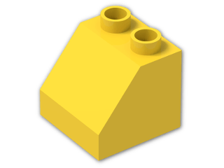 LEGO® Brick: Duplo Slope 2 x 2 x 1.5 6474 | Color: Bright Yellow