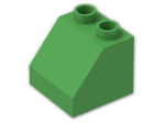 LEGO® Brick: Duplo Slope 2 x 2 x 1.5 6474 | Color: Bright Green