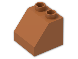 LEGO® Brick: Duplo Slope 2 x 2 x 1.5 6474 | Color: Dark Orange