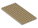 LEGO® Brick: Duplo Plate 8 x 16 6490 | Color: Light Orange