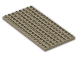 LEGO® Stein: Duplo Plate 8 x 16 6490 | Farbe: Sand Yellow