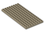 LEGO® Stein: Duplo Plate 8 x 16 6490 | Farbe: Sand Yellow