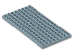 LEGO® Brick: Duplo Plate 8 x 16 6490 | Color: Light Royal Blue