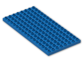 LEGO® Stein: Duplo Plate 8 x 16 6490 | Farbe: Bright Blue